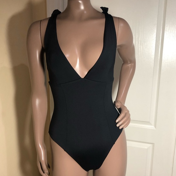l*space Other - L*Space Isabelle Tie Straps Plunge Body Swim Suit